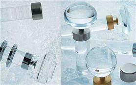 Selection of Acrylic curtain poles from the ICE range.